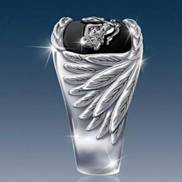 Men's Motorcycle Ring - Picture 2 of 3
